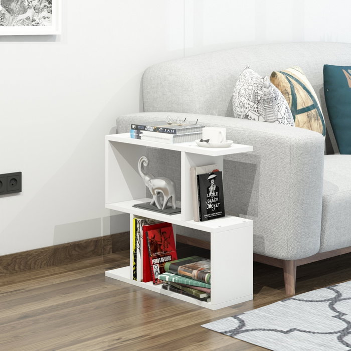 Hanah Home Mesa Auxiliar Lale - White, Blanco, 60x55x20 cm